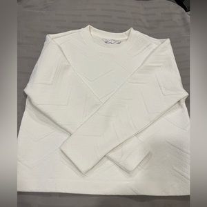 Reitmans White Cropped Sweater and Hyba Turtleneck